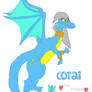 Coral the water dragon