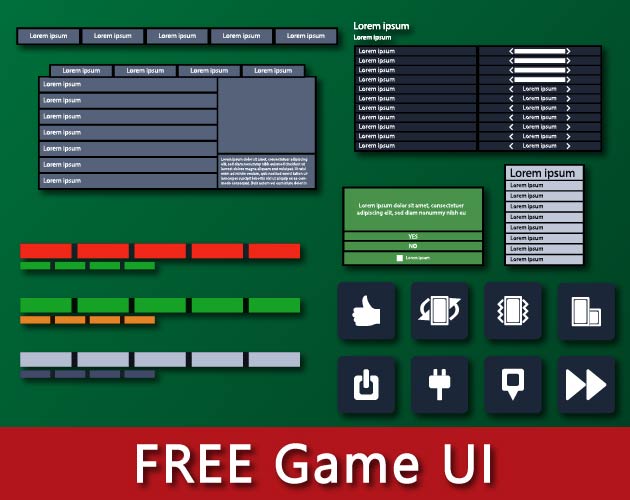 FREE Game user interface (game asset pack) by SunGraphica on