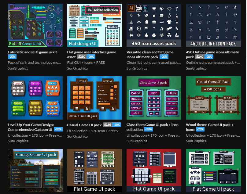 Game Inbox Ui All-in-One Powerful Game UI Bundle by SunGraphica on DeviantArt