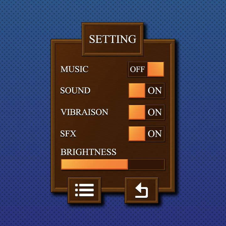 Cartoon style Game user interface - Setting menu by SunGraphica on ...