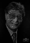 Typography portrait Mahmoud Darwish