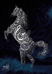 The Horse Arabic Typography by ragheb-abuhamdan