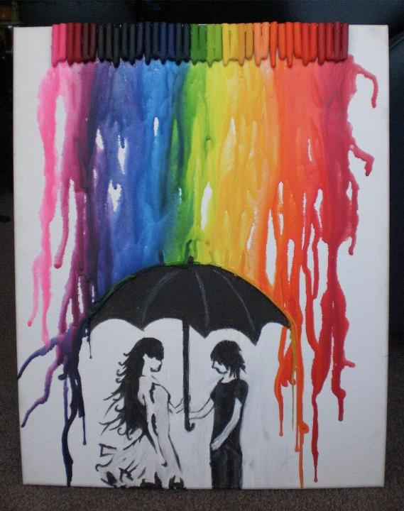 Melting Crayon Rain