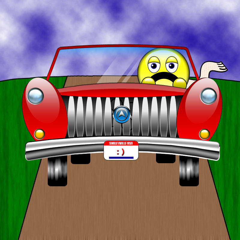 Smiling Car Bridge Smiley Driving by EspionageDB7 on DeviantArt