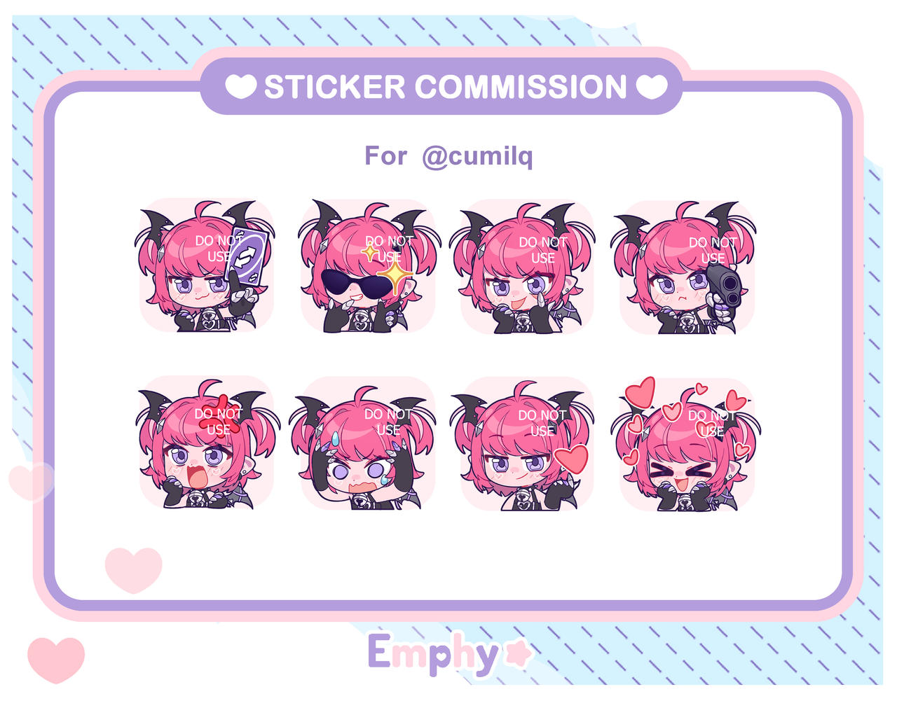 Sticker Comisioni Sticker Commission for @/cumilq ! by HappyEmphy on DeviantArt