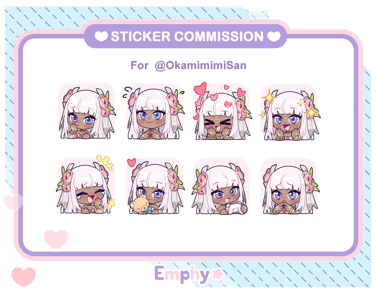 Sticker Comisioni Sticker Commission for @/OkamimimiSan ! by HappyEmphy on DeviantArt