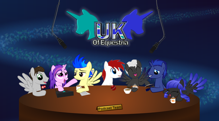 The UK of Equestria Podcast Team by Java--Jive