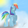 Rainbow dash in the clouds!