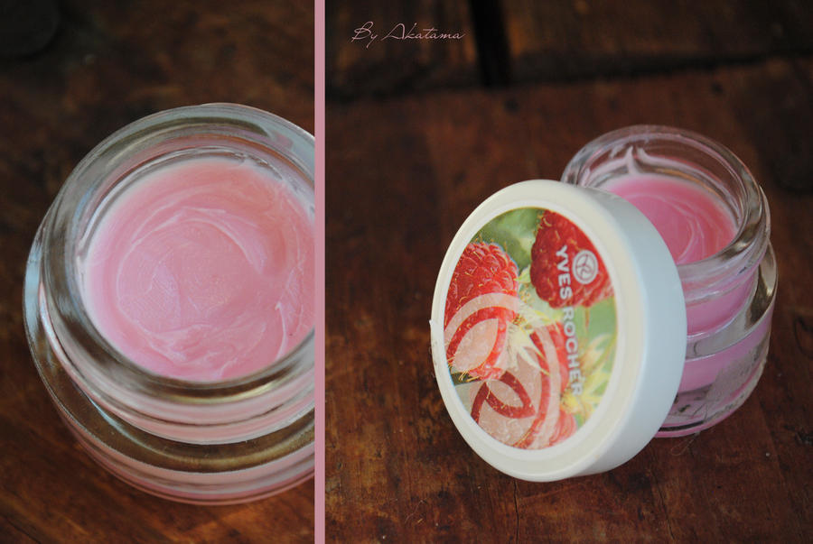 Raspberry lip balm.