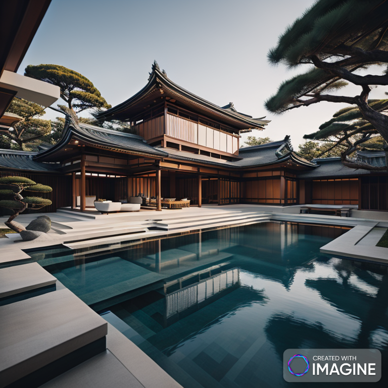 Japanese Mansion With Pool by MikeMorris1988 on DeviantArt