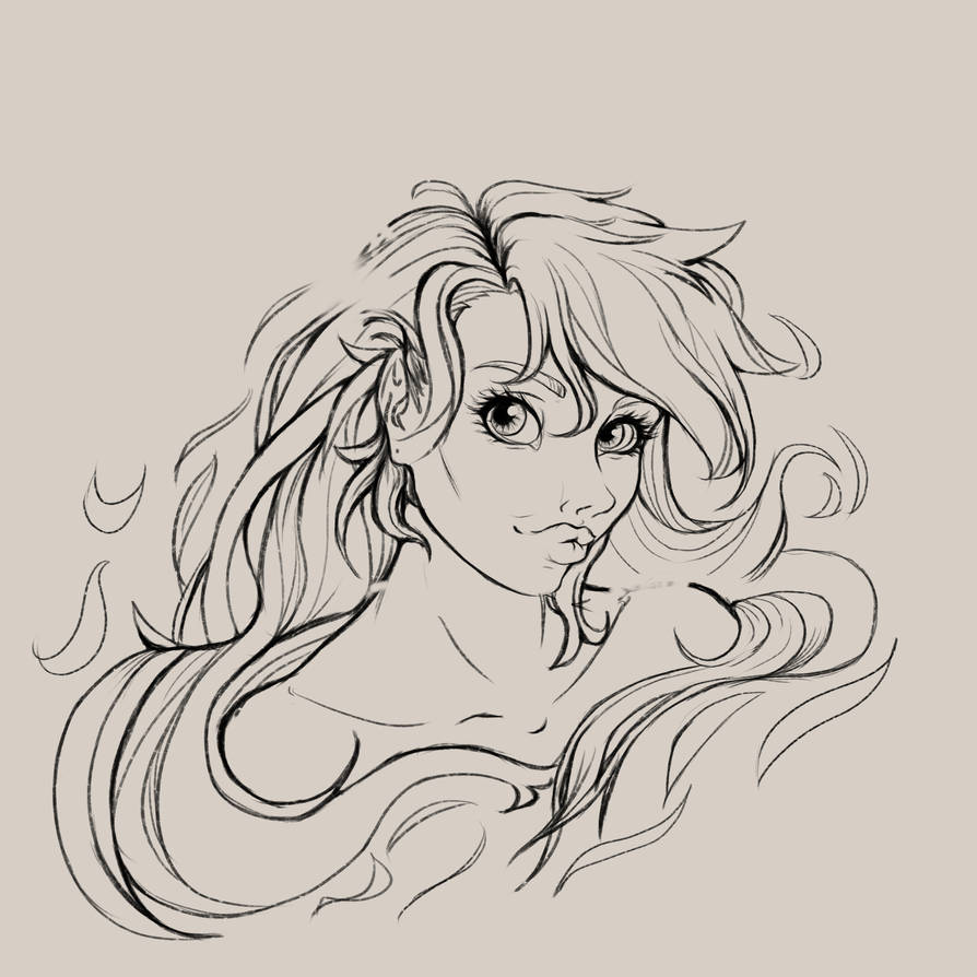 Spring Stream Line Drawing Lines Spring by CharchoalGirl on DeviantArt