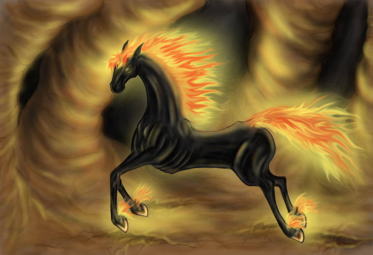 Nightmare Horse by BlackDragonLady on DeviantArt