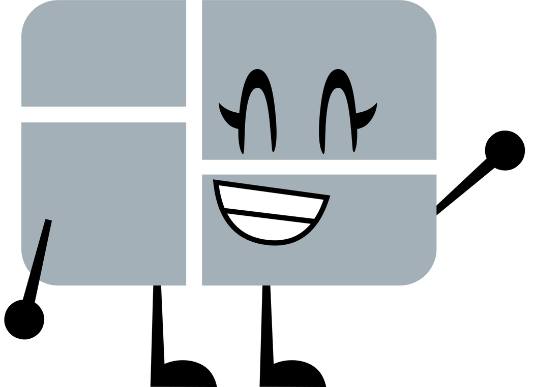 0 Bfb (BFDI) Windows 1.0 Beta Release Pose by SextoThePowerPointer on DeviantArt