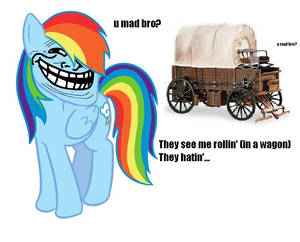 Rainbow Troll Wagon