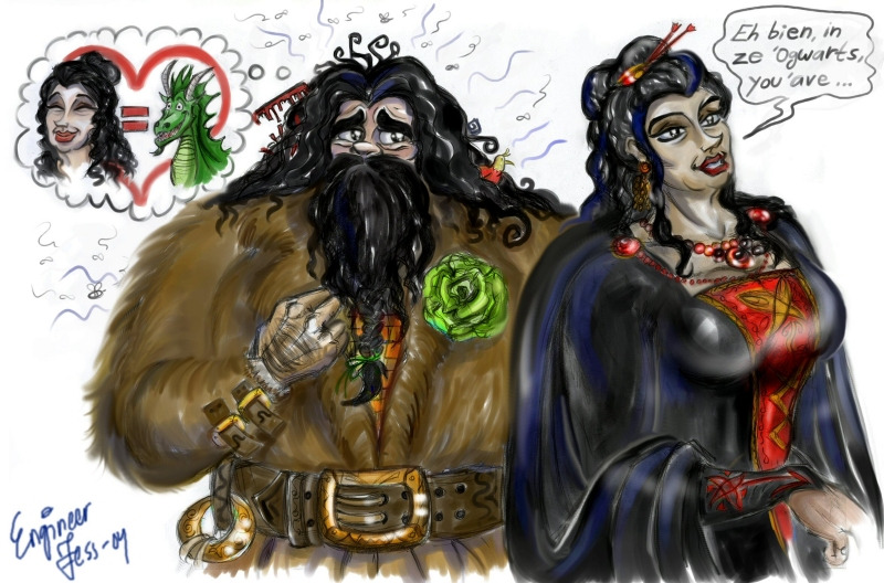 olympe maxime and hagrid