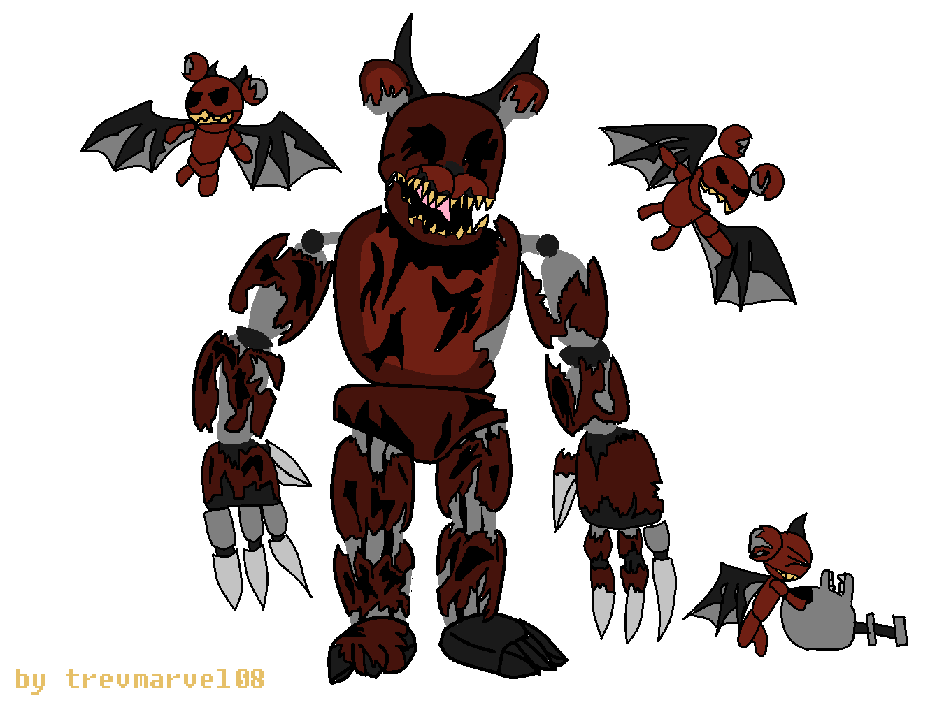 Stylized Withered freddy UCN jumpscare by Trevmarvel08 on DeviantArt