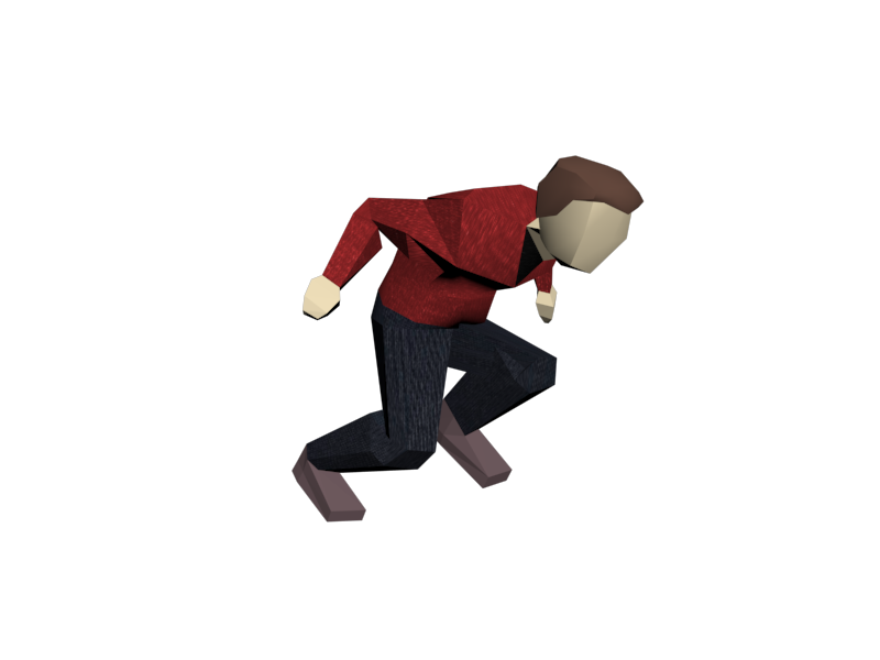 Low poly C-Moon pose GIF by Trevmarvel08 on DeviantArt