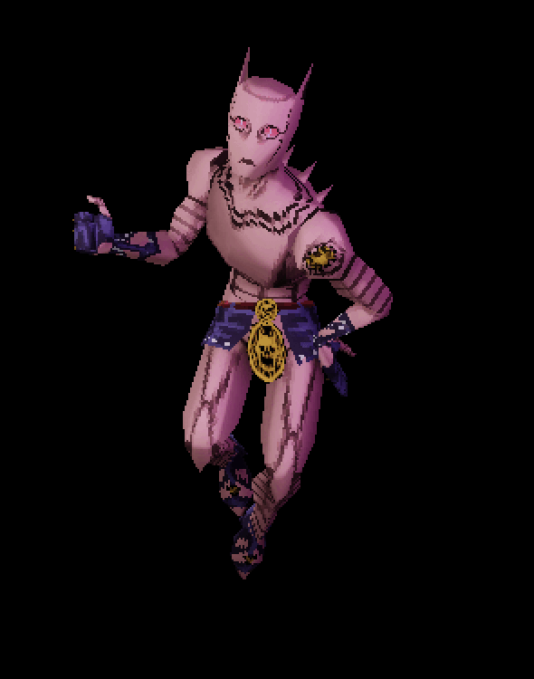 Low poly Killer Queen pose GIF by Trevmarvel08 on DeviantArt