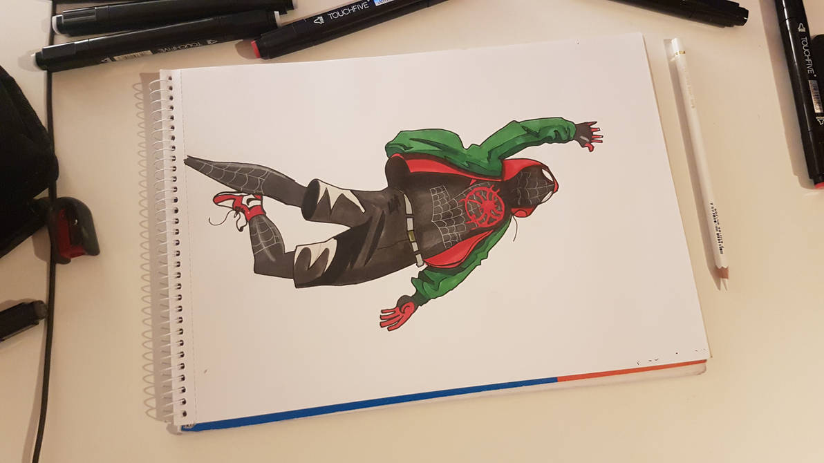 Miles Morales Leap of faith by Renaardeau on DeviantArt
