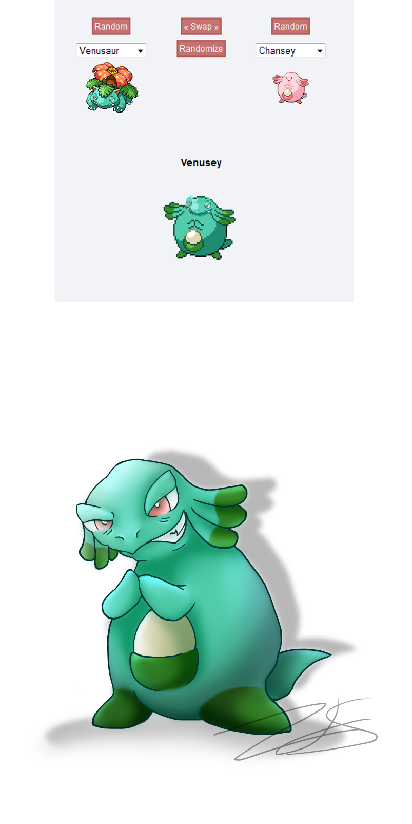 Pokemon Fusion Generator - Venusey by Nights2Dreams on DeviantArt Pokemon Fusion Generator - Venusey by Nights2Dreams on DeviantArt