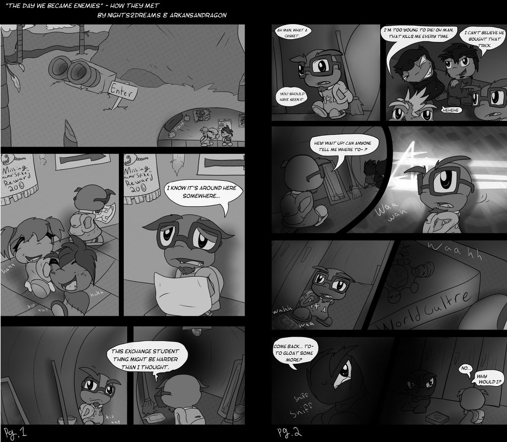 The day we became enemies pg.1 + 2