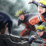 Naruto vs Sasuke in heavy rain