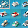 Lego Microscale Tanks Compilation