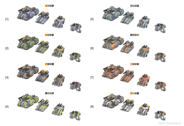 Sci-fi Vehicles + Color Schemes