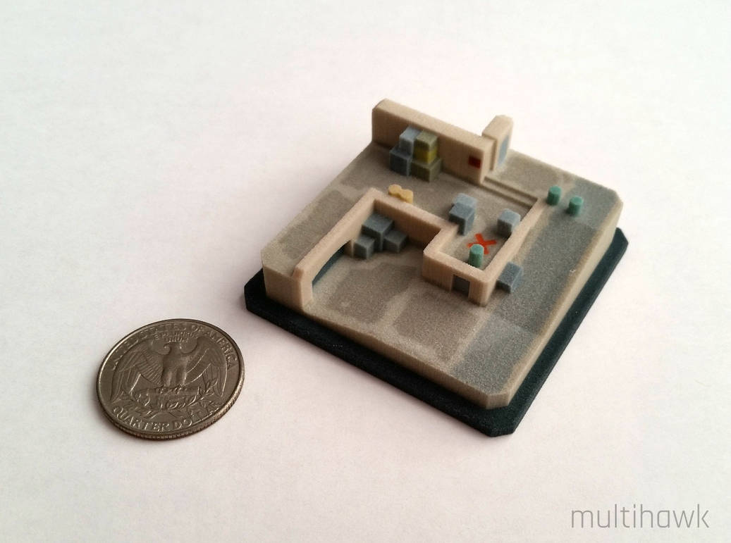 Miniature Dust II A-Site 3d print by multihawk on DeviantArt