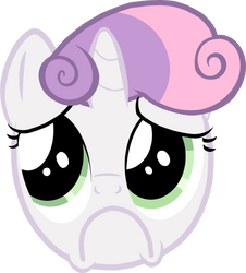 Sweetie Belle Frown Vector