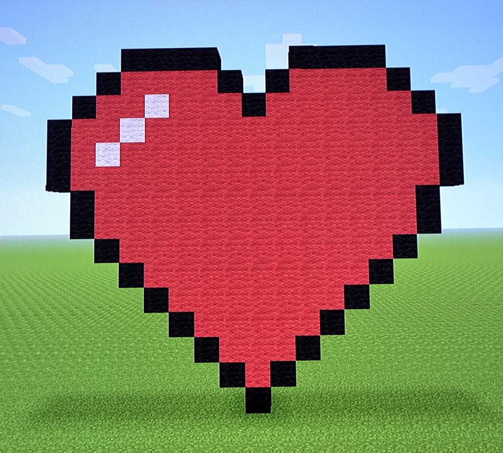 Minecraft Heart Template Minecraft Heart Template