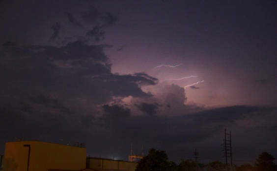 Lightning over Lake Charles