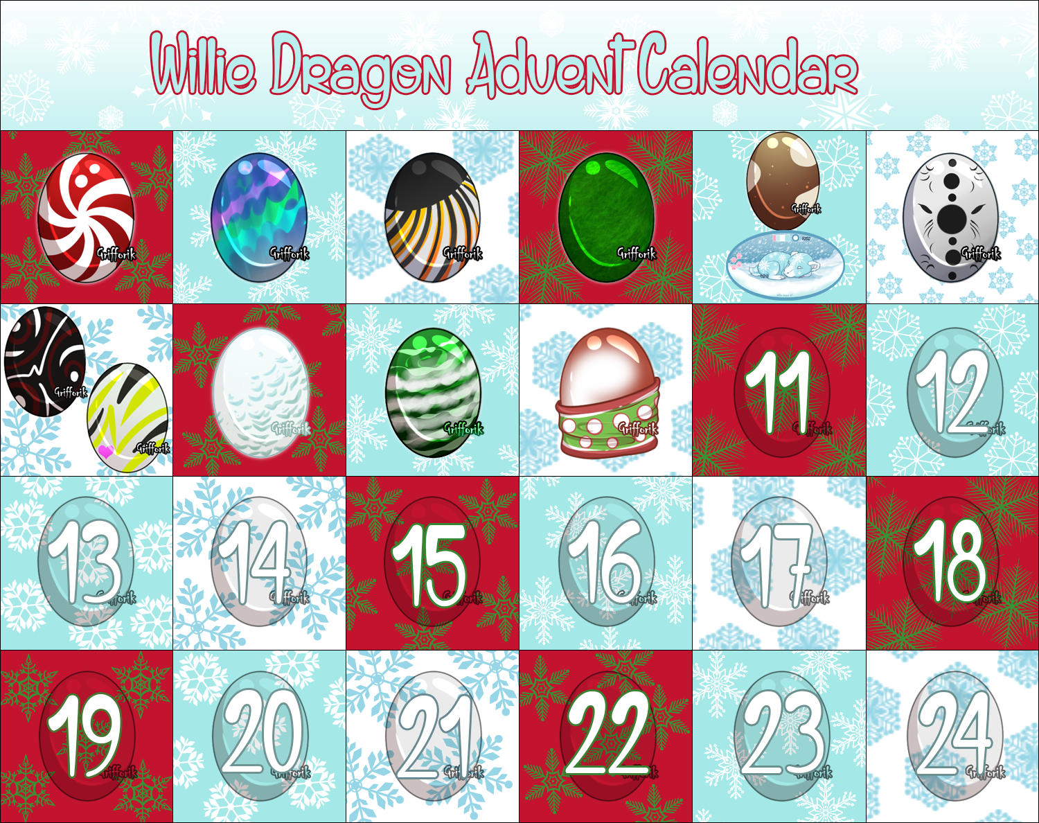 Willie Dragon Advent Calendar by Grifforik on DeviantArt Willie Dragon Advent Calendar by Grifforik on DeviantArt