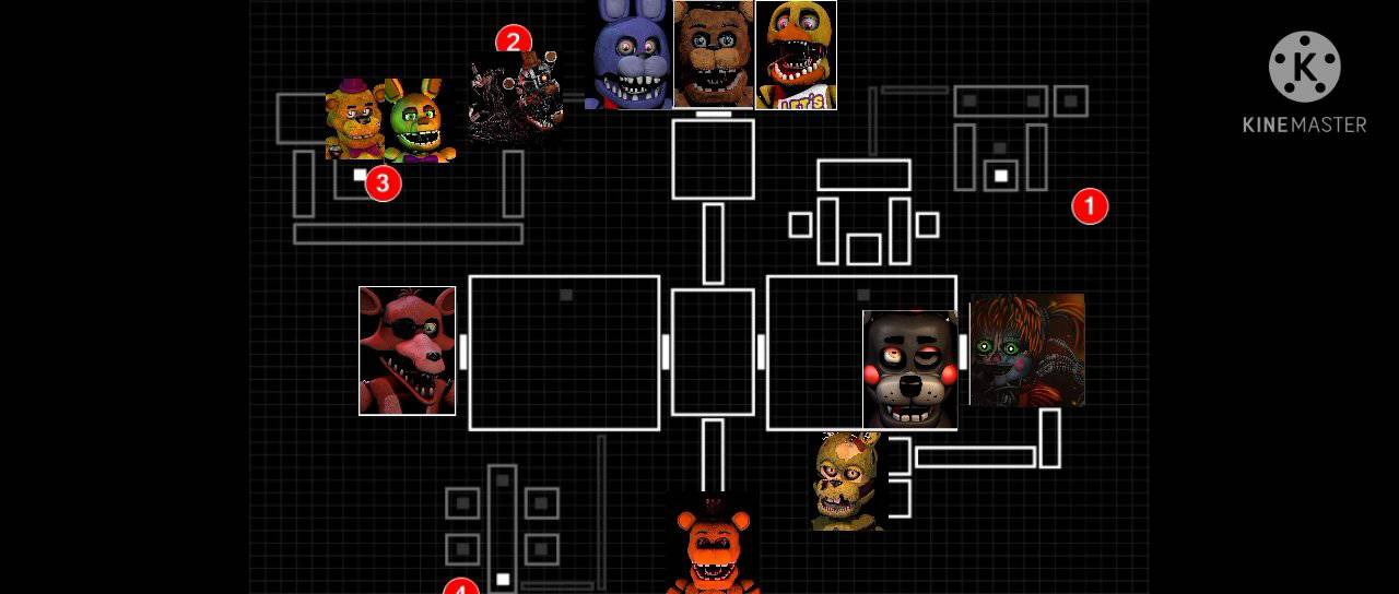 The UCN Map Layout is the Same As FNaF 1 : r/fivenightsatfreddys