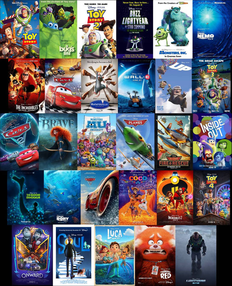 PIXAR COLLECTION MOVIES by the3n on DeviantArt