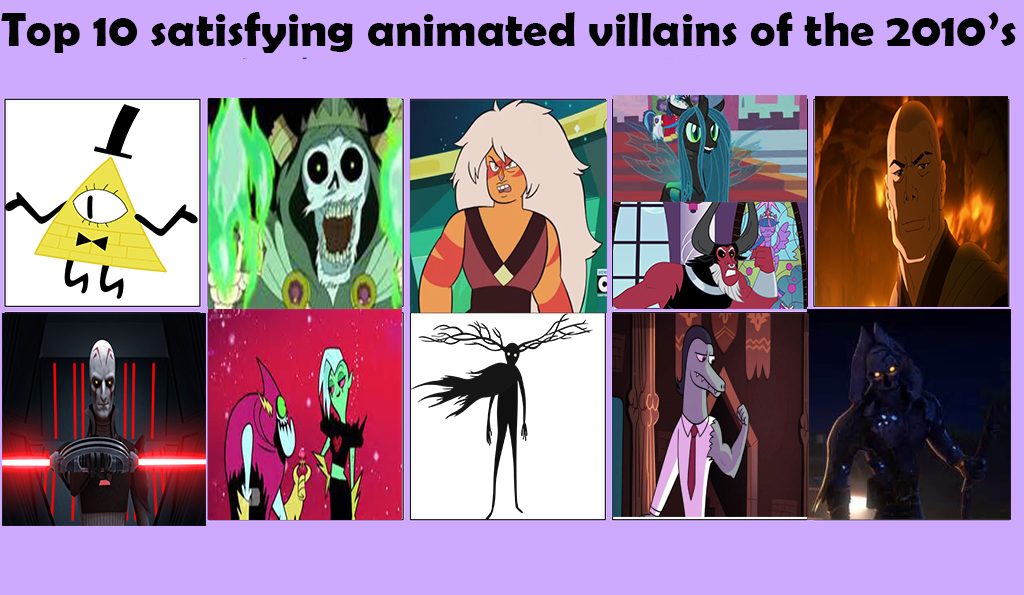 Top 10 satisfying villains of the 2010's by Dork-a-lot on DeviantArt