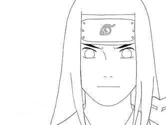 Neji Hyuuga Lineart