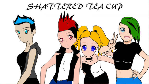 shattered tea cup band