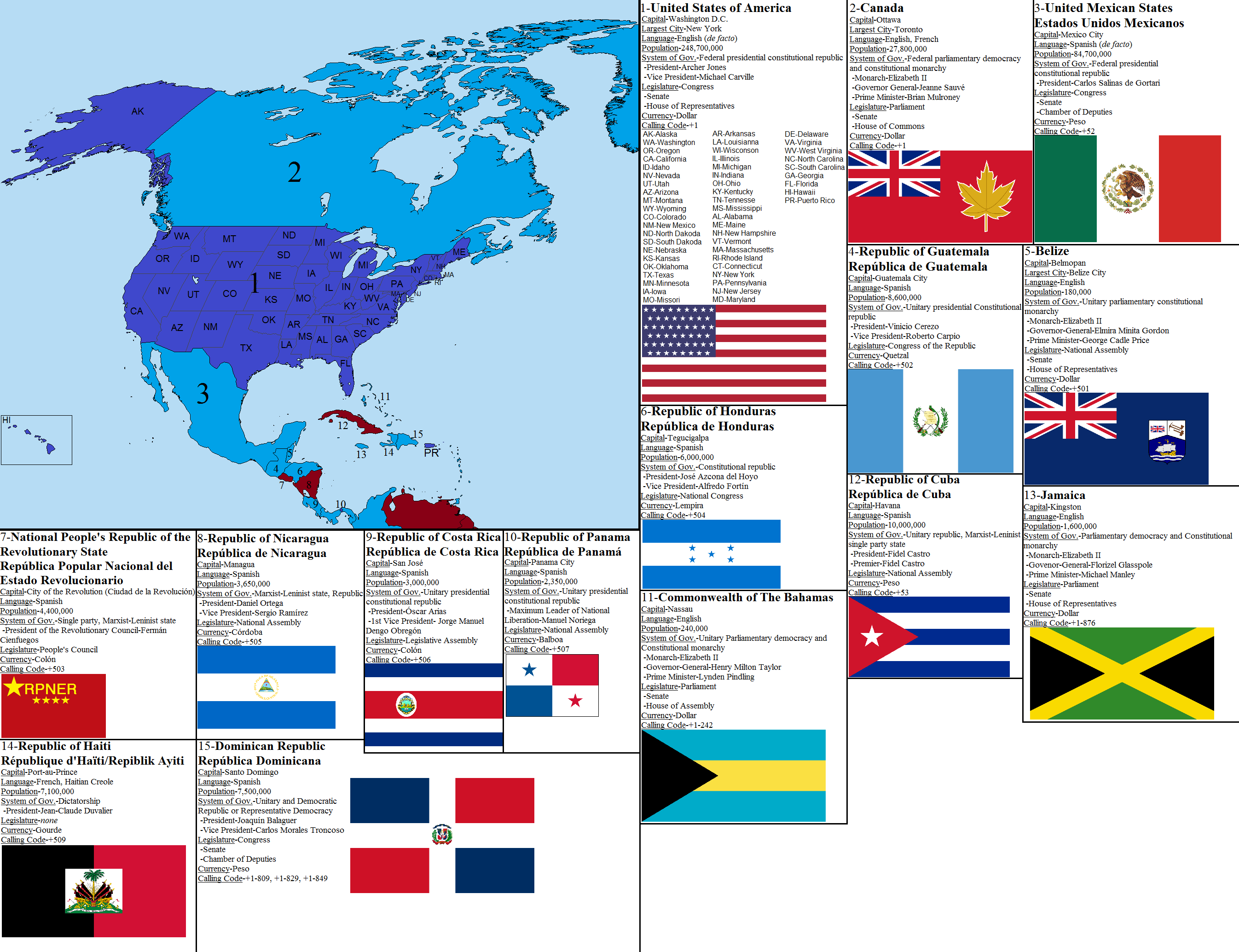 Aftermath Timeline North America Map