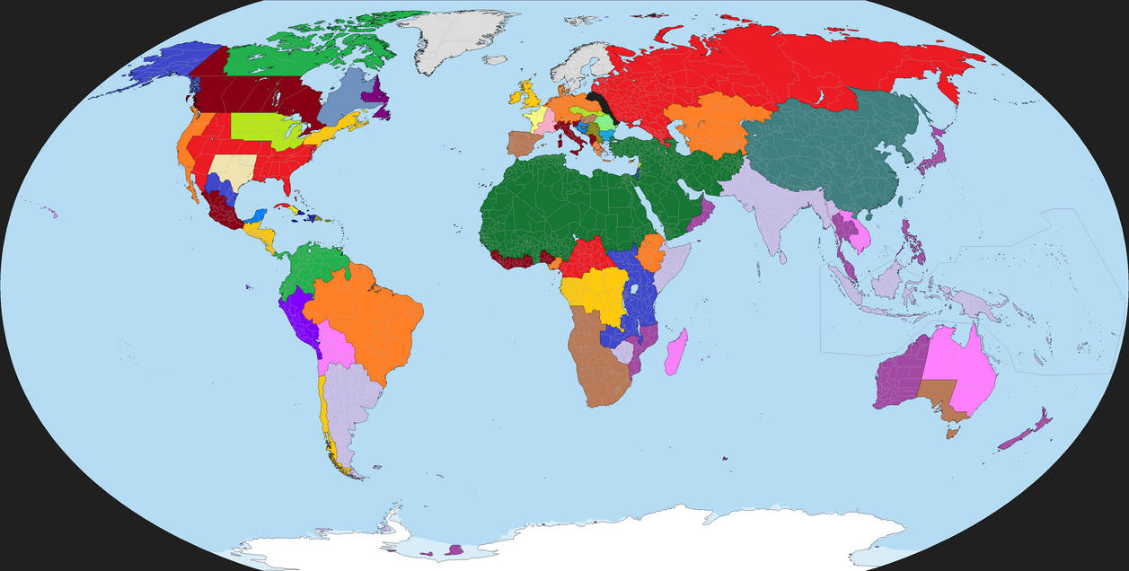 Wwiii Map WWIII World Map by tylero79 on DeviantArt