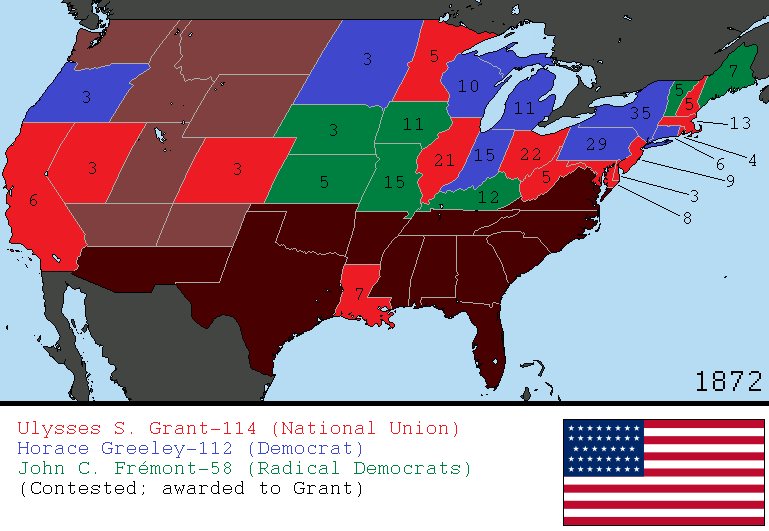 Alternate 1872 US Presidential Election