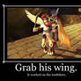 Grab Pit's wing