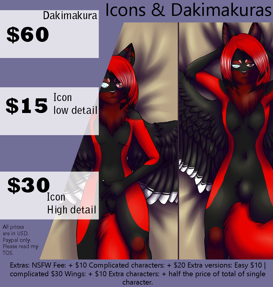 Commission Sheet Dakimakura