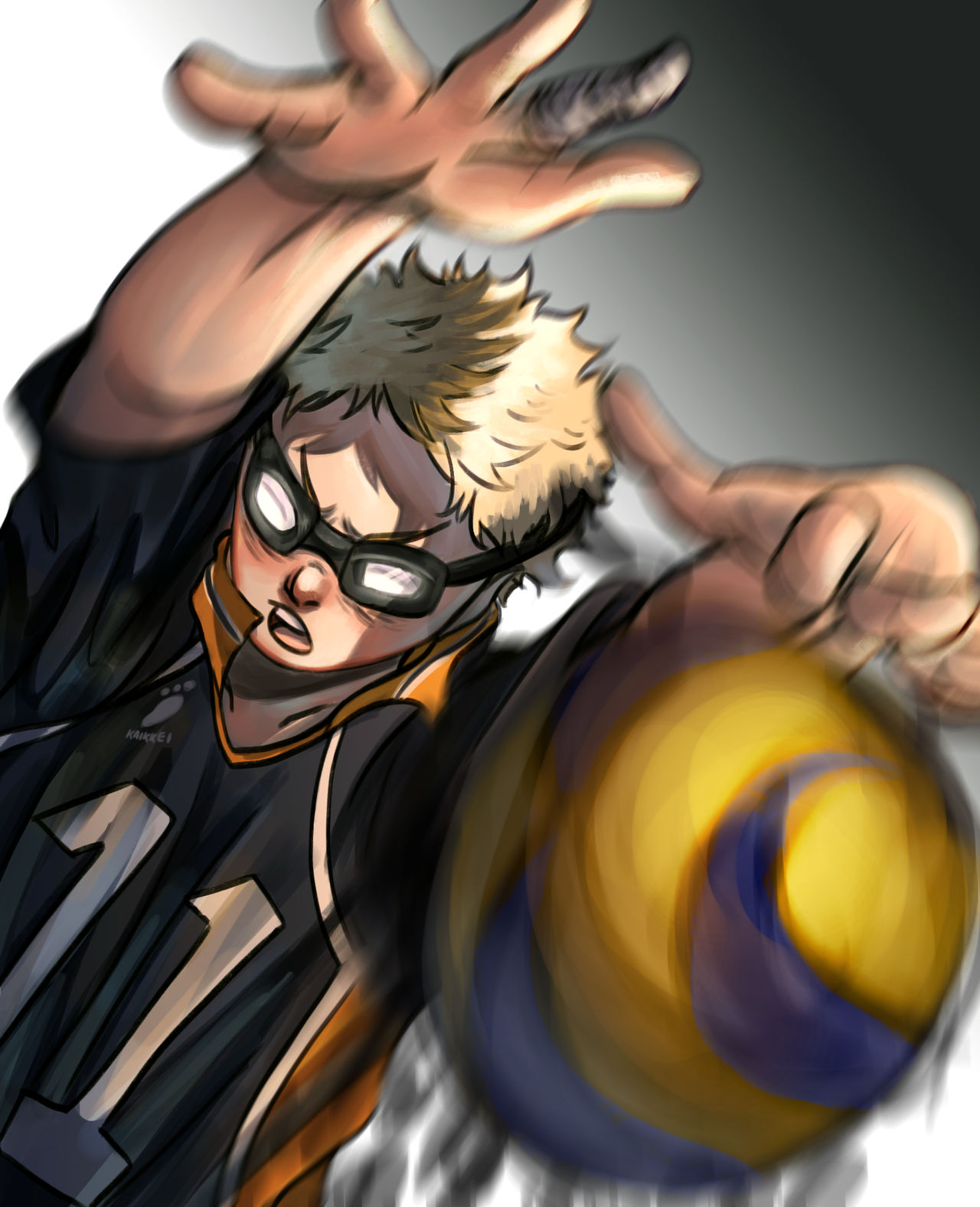 Tsukishima Kei BLOCK by Kaikkei on DeviantArt