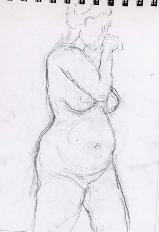 Gesture drawing woman 4