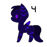 dark blue pony by BlueRoseAngelsHaven