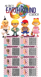 Animal Crossing: New Leaf QR Earthbound Collection