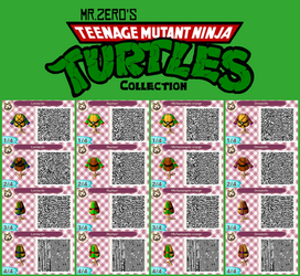 Animal Crossing: New Leaf TMNT QR Collection