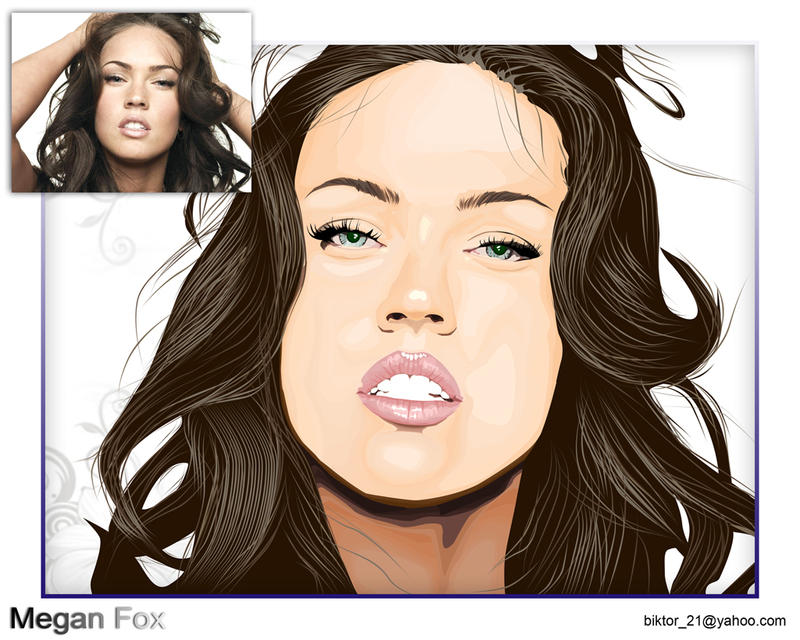 Mean Fox Vector megan fox vector art by biktor21 on DeviantArt