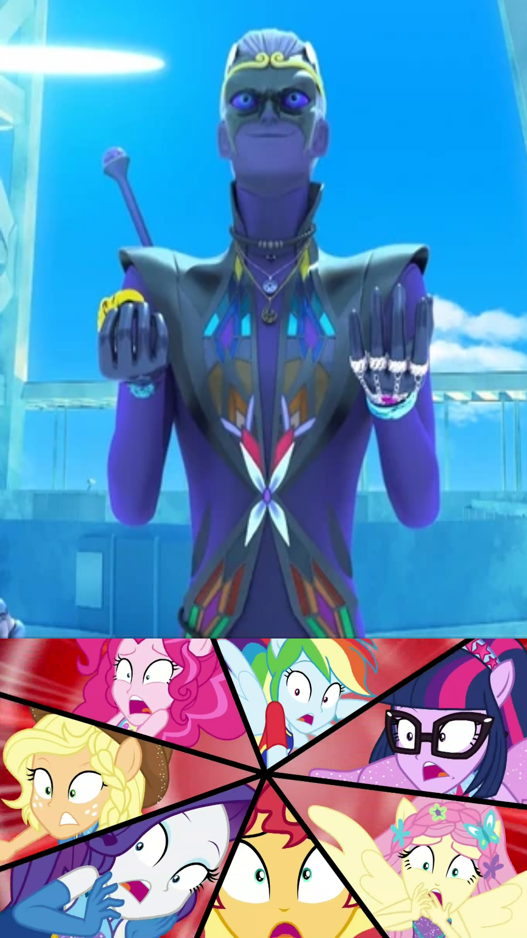 Humane 7 Deviantart The HuMane 7 shocked at Monarch by ForeverFireNinjaFan on DeviantArt
